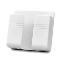 Suporte Multiuso De Parede Para Celular Controle Plástico Branco Suporte Multiuso De Parede Para Celular Controle Plástico Branco