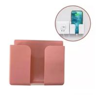 Suporte Multiuso De Parede Para Celular Controle Plástico Rosa Suporte Multiuso De Parede Para Celular Controle Plástico Rosa