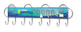 Suporte multiuso Niquelart 8 Ganchos Cromado