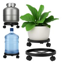 Suporte Multiuso P/ Botijão De Gás Vasos Plantas C Rodinhas bujao galao de agua suporta até 55kg