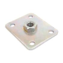 Suporte Multiuso - Placa com Porca Fixa 10mm 50x60x3mm Aco Galv Zi Ar Suporte Multiuso - Placa com Porca Fixa 10mm 50x60x3mm Aco Galv Zi Ar