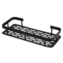 Suporte Multiuso Retangular Banheiro E Cozinha Preto Fosco