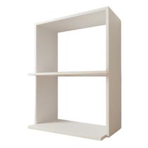 Suporte Nicho De Parede DUPLO Microondas Forno Branco 84x63x45cm Suporte Nicho De Parede DUPLO Microondas Forno Branco 84x63x45cm