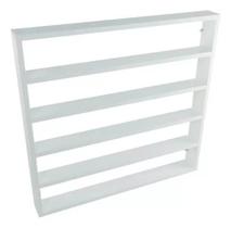 Suporte Nicho Expositor 200 Esmaltes MDF Branco 67x64x7 - Organizador