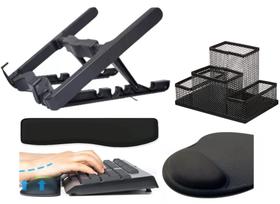 Suporte Note, Apoio Teclado, Mouse Pad, Organizador De Mesa