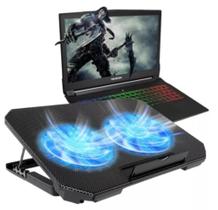 Suporte Notebook Base Led Refrigerada Ventilação Silenciosa Cor Preto Cor Do Led Azul Suporte Notebook Base Led Refrigerada Ventilação Silenciosa Cor Preto Cor Do Led Azul