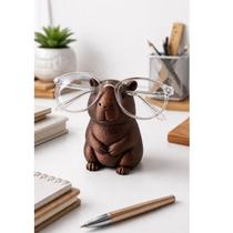 Suporte Óculos Capivara Bronze Criativo E Decorativo.