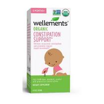 Suporte orgânico para constipação para bebês 4 onças da Wellements (pacote com 4)