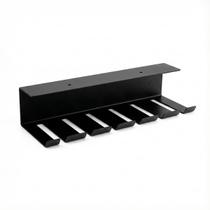 Suporte Organização Cabos Fios Elite Preto Fosco 0755
