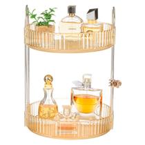 Suporte Organizador 2 Andares Rack Prateleira Banheiro Cosméticos Bancada Perfumes Suporte Organizador 2 Andares Rack Prateleira Banheiro Cosméticos Bancada Perfumes