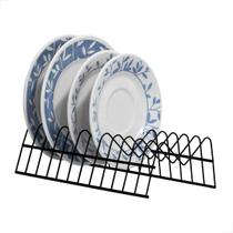 Suporte Organizador Aramado De Armário Balcão Cozinha Para 12 Pratos Suporte Organizador Aramado De Armário Balcão Cozinha Para 12 Pratos