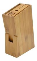 Suporte Organizador Cepo Bambu Facas E Tesoura Cozinha