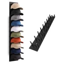 Suporte Organizador Chapeu Bone Gancho Parede Porta Armario Prateleira Closet Entrada Expositor Adesivo Casa Sala Quarto