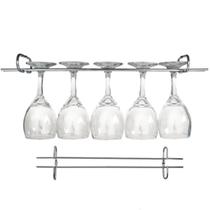 Suporte Organizador De Armário Porta Taças Cromado 35cm