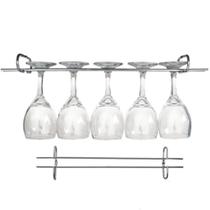 Suporte Organizador De Armário Porta Taças Cromado 35cm