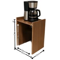 Suporte organizador de bancada para cafeteira filtro eletroportáteis