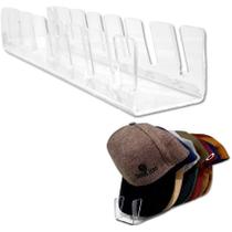 Suporte Organizador de Bonés em Acrilico Expositor Transparente - capacidade de 7 Bones Suporte Organizador de Bonés em Acrilico Expositor Transparente - capacidade de 7 Bones