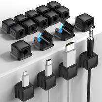 Suporte organizador de cabos Costop, pacote com 18 adesivos magnéticos fortes Suporte organizador de cabos Costop, pacote com 18 adesivos magnéticos fortes