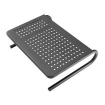 Suporte Organizador de Mesa, para Monitor até 32", Altura 10cm, Ventilado, Suporte Até 20kg, Preto, DSK02, ELG