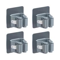 Suporte Organizador De Mop À Prova d'Água Montado Na Parede, Ganchos Para Vassoura, Prateleira De