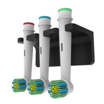 Suporte Organizador de Parede Porta Escova de Dente Para Refil Elétrica Oral Até 3 Escovas