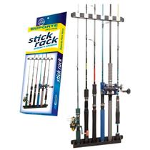 Suporte Organizador de Parede Stick Rack P/ 6 Varas de Pescar Cardume