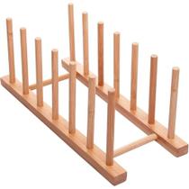 Suporte Organizador de Pratos Bambu N248868-7 - Quanhe
