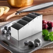 Suporte Organizador de Talheres para Buffet 5 Divisões -Inox