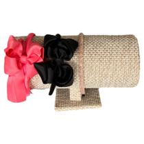 Suporte Organizador de Tiara E Arcos 24cm. Palha Bege