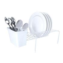 Suporte Organizador Escorredor Vertical 8 Pratos Branco Armário Cozinha Otimizee OR0165 Suporte Organizador Escorredor Vertical 8 Pratos Branco Armário Cozinha Otimizee OR0165