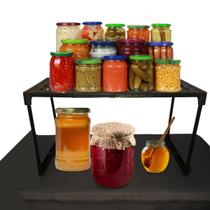 Suporte Organizador Microondas Facil de Montar Suporta 3Kg