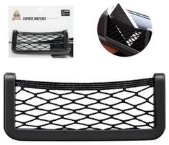 Suporte organizador multiuso rede elastico para carros 19x8cm