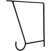 Suporte Organizador Para Prateleira Em Arame Esmaltado com Gancho 18cm Preto 812607 Bel Fix Suporte Organizador Para Prateleira Em Arame Esmaltado com Gancho 18cm Preto 812607 Bel Fix