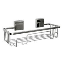 Suporte Organizador Para Shampoo Adesivo Fixare Cromado 2576 Suporte Organizador Para Shampoo Adesivo Fixare Cromado 2576