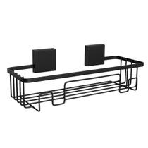 Suporte Organizador Para Shampoo Adesivo Fixare Preto 0576 Suporte Organizador Para Shampoo Adesivo Fixare Preto 0576