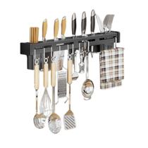 Suporte Organizador para Utensílios de Cozinha com 8 Ganchos Aço Inox de Alta Qualidade Suporte Organizador para Utensílios de Cozinha com 8 Ganchos Aço Inox de Alta Qualidade