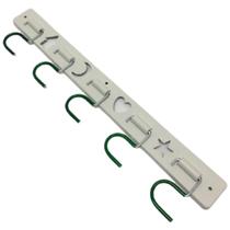 Suporte Organizador Para Vassouras Com 5 Ganchos de Plástico Suporte Organizador Para Vassouras Com 5 Ganchos de Plástico