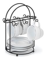 Suporte Organizador Para Xícaras De Chá, Pires Black 2464 Suporte Organizador Para Xícaras De Chá, Pires Black 2464