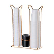Suporte Organizador Porta Copos Descartáveis 200/80/50ml Mexedor Rose Gold - 1060PT Future Suporte Organizador Porta Copos Descartáveis 200/80/50ml Mexedor Rose Gold - 1060PT Future