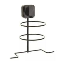Suporte Organizador Porta Secador Cabelo Fixa Parede Adesivo Preto Metaltru