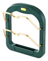 Suporte Organizador Tampa De Panela Adesivo Parede 2 Níveis Suporte Organizador Tampa De Panela Adesivo Parede 2 Níveis