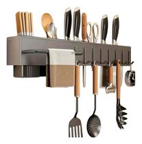 Suporte Organizador Utensílios Cozinha Parede 8 Ganchos Inox Suporte Organizador Utensílios Cozinha Parede 8 Ganchos Inox