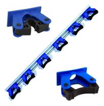 Suporte Organizador Vassouras Rodo 6 Acessórios Bralimpia