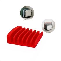 Suporte Organizador Vertical Para Tábuas De Corte e Panelas Rack De Cozinha Preto Com 6 Divisórias Acessório Prático -