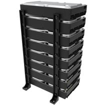 Suporte Organizador Vertical Tipo Rack Externo Compatível HD's de 3.5 PL - ARTBOX3D Suporte Organizador Vertical Tipo Rack Externo Compatível HD's de 3.5 PL - ARTBOX3D