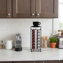 Suporte p/ 28 Cápsulas de Café Nespresso Organizador Preto