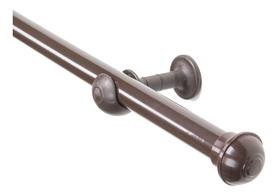 Suporte P/ Cortina Varão Simples 19mm C/ponteira 4metros