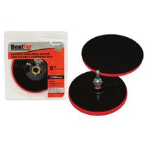Suporte p/disco de lixa auto-aderente com adaptador 125mm/m14 - 5pol - bestfer Suporte p/disco de lixa auto-aderente com adaptador 125mm/m14 - 5pol - bestfer