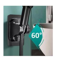 Suporte P/ Ducha Higiênica Chuveirinho Adesivo Ajustável Cr