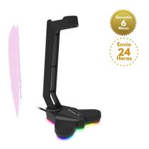 Suporte p/ Headset RGB VICKERS Preto FORTREK G
